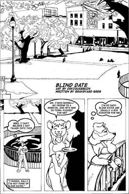 Furry Gay Comic - Blind date